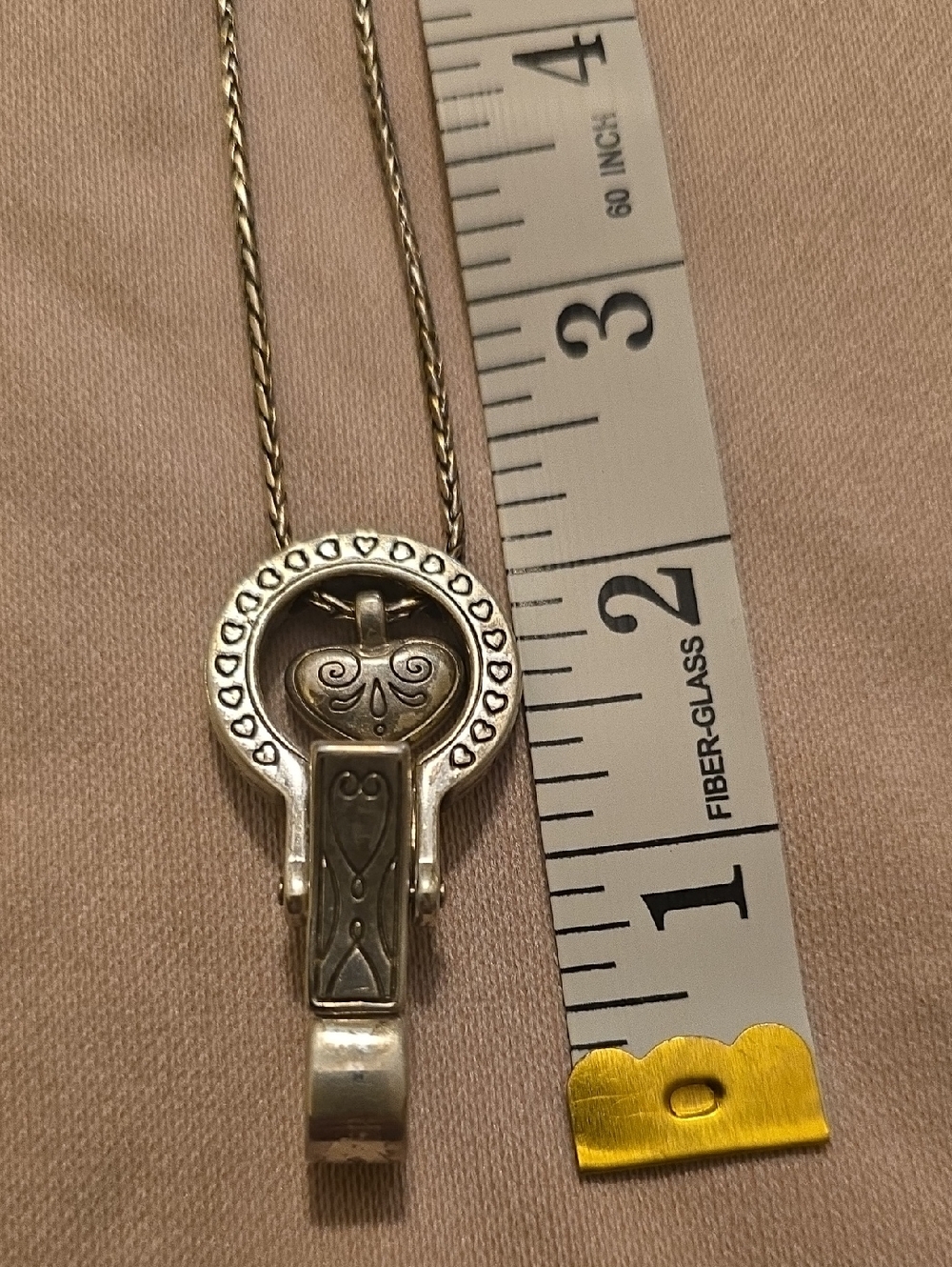 Brighton Necklace Clip Lariat Card ID Badge Holder